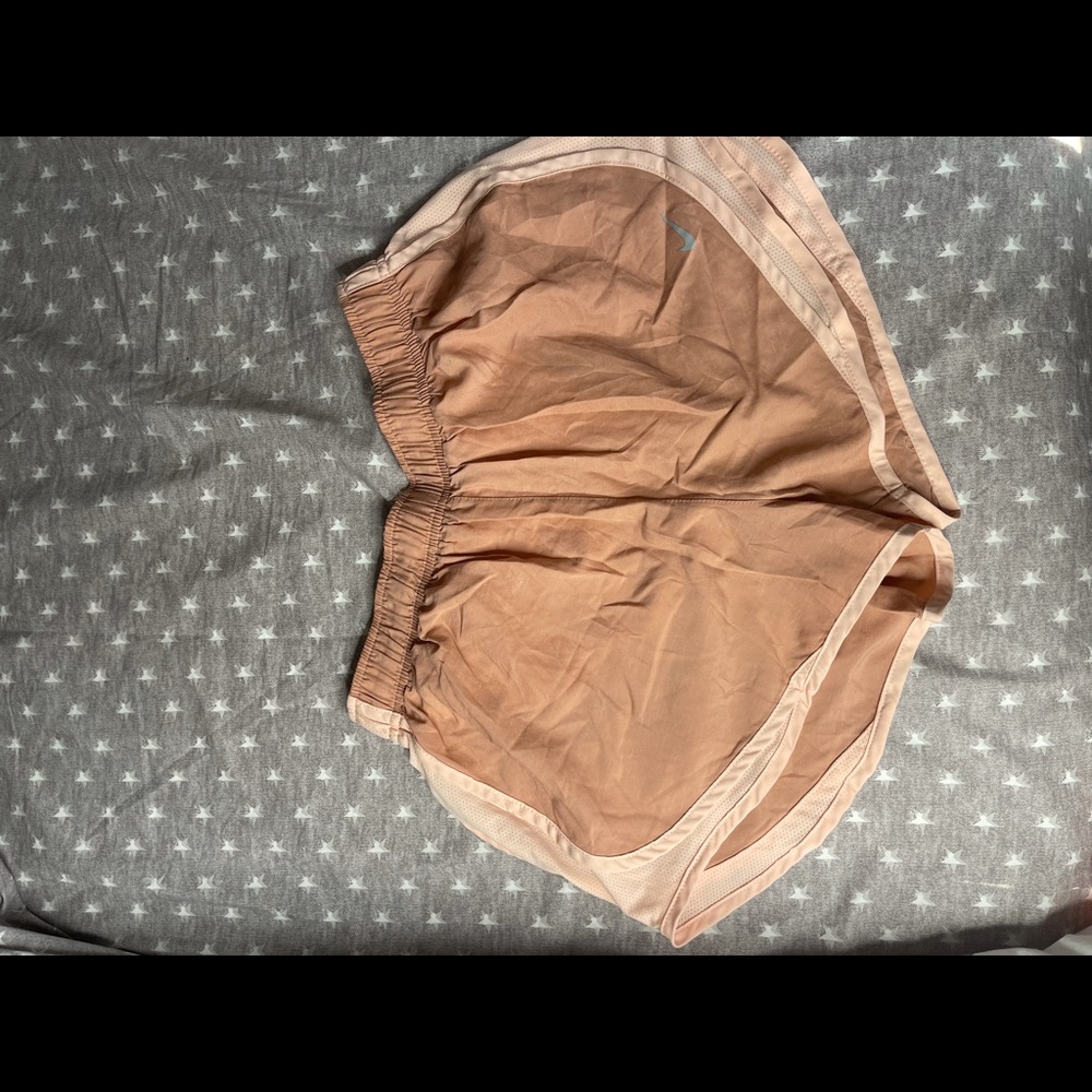 Blush Nike tempo running shorts
